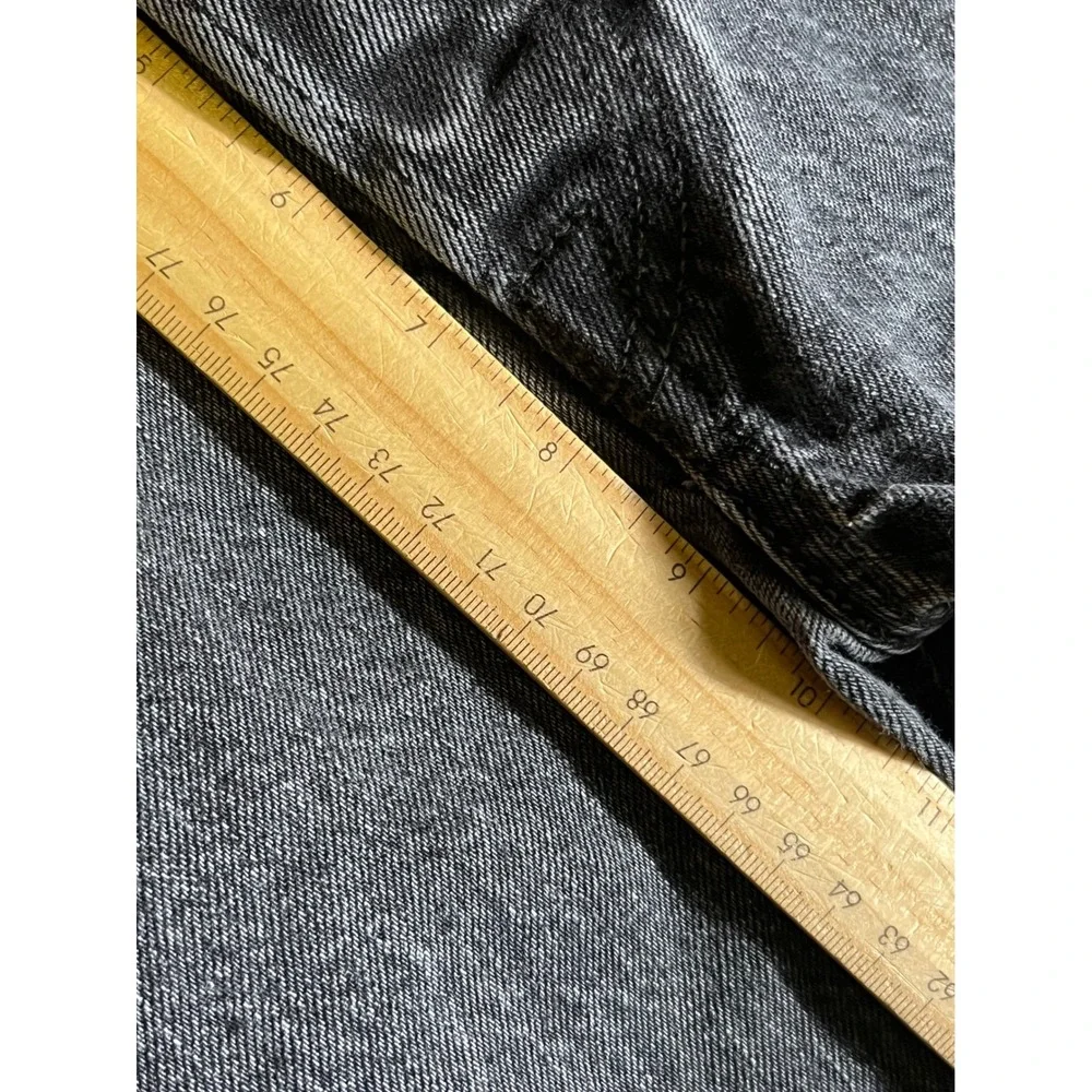 Levi 501 CT Custom Tapered Jeans Men 29x28 Washed Black Marbled Denim Button Fly